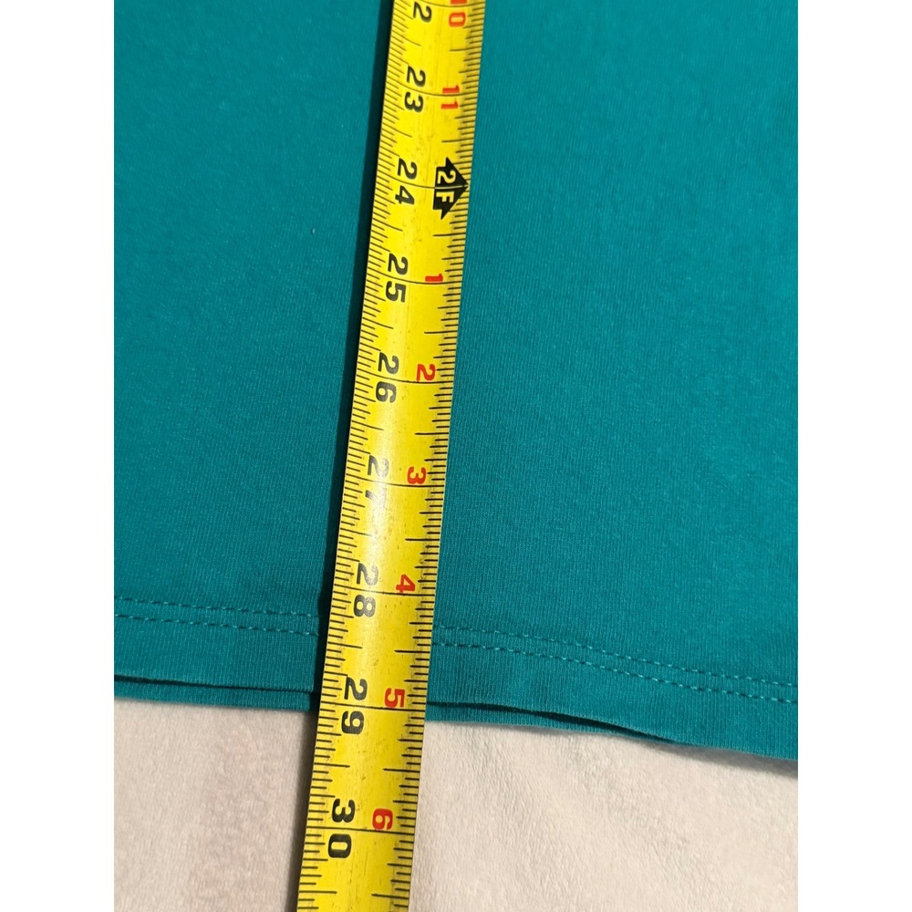 Vintage Russell Athletic Iowa Gram Floral T Shirt Teal Single Stitch USA Mens L - Picture 8 of 8
